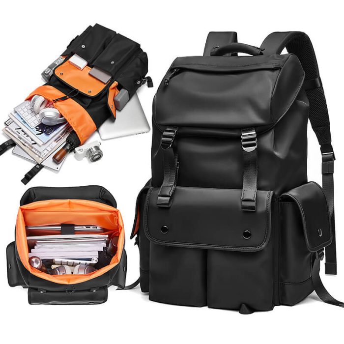 B008 Custom logo fashion business laptop backpack - Image 2