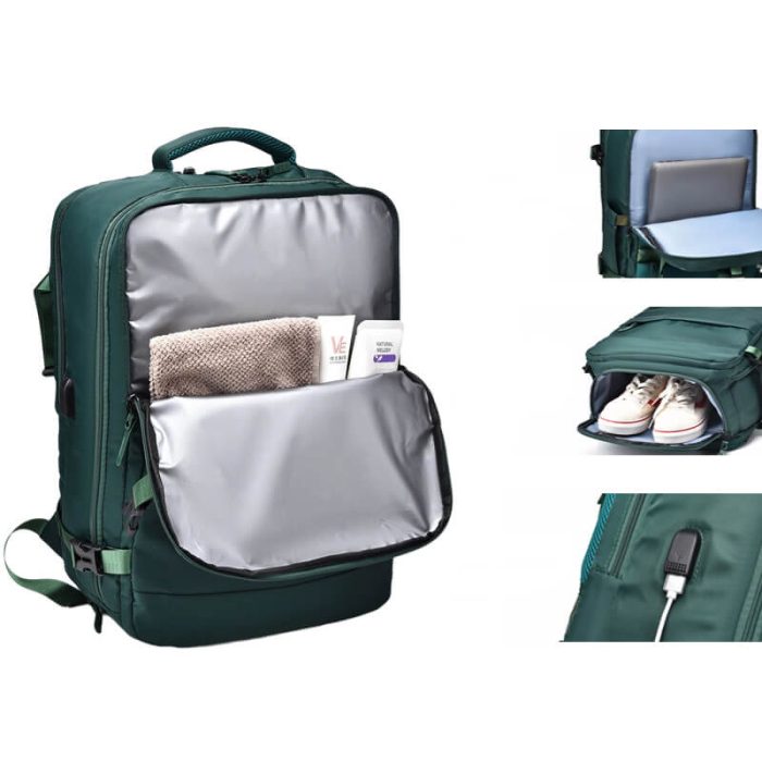B013 Wholesale travel laptop backpack with usb - Image 7