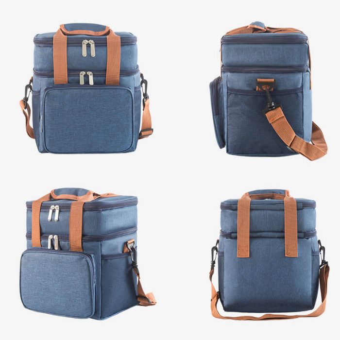 CL009 Waterproof double layer picnic lunch bag - Image 6