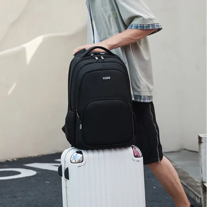 B032 Trendy Casual Waterproof Oxford Laptop Backpack - Image 4