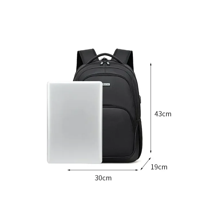 B032 Trendy Casual Waterproof Oxford Laptop Backpack - Image 6
