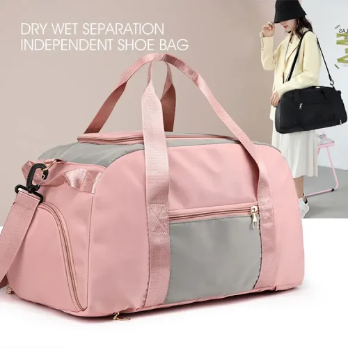 M07 Waterproof Nylon Large Capacity Female Yoga Fitness Bag